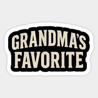Grandma’s Favorite Sticker